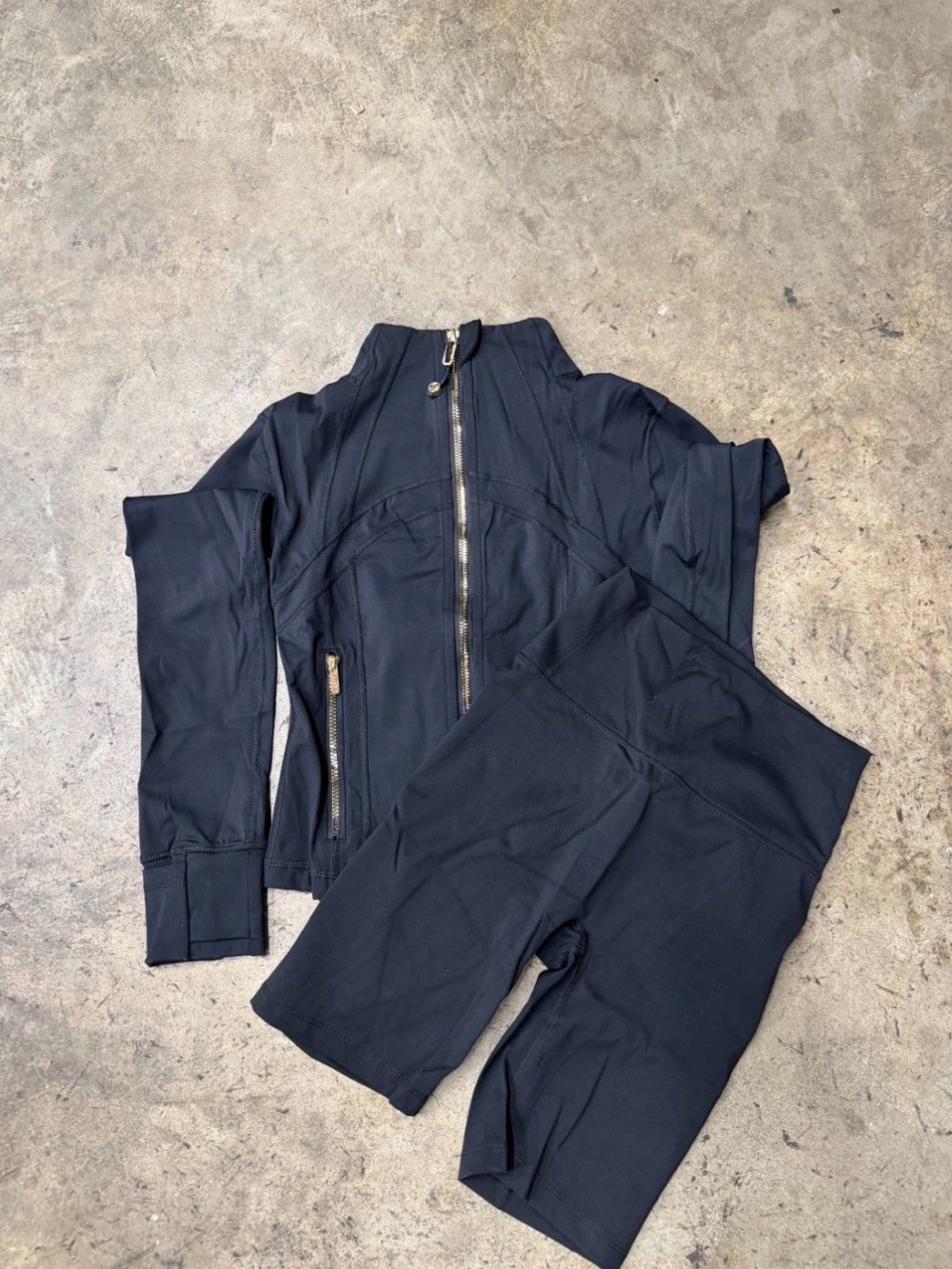 NEW Lululemon Cropped Nulu Jacket & Shorts Black Set - Sizes 2, 4, 6